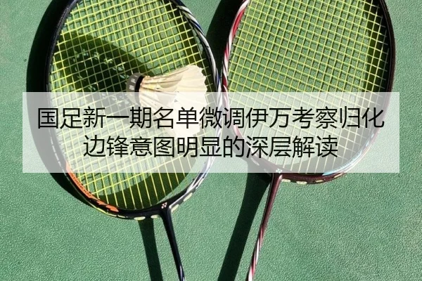 国足新一期名单微调伊万考察归化边锋意图明显的深层解读 | xingkong.com